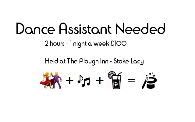 Dance Assistant Needed